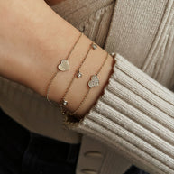 Zoe Lev 14k Gold Heart Bracelet