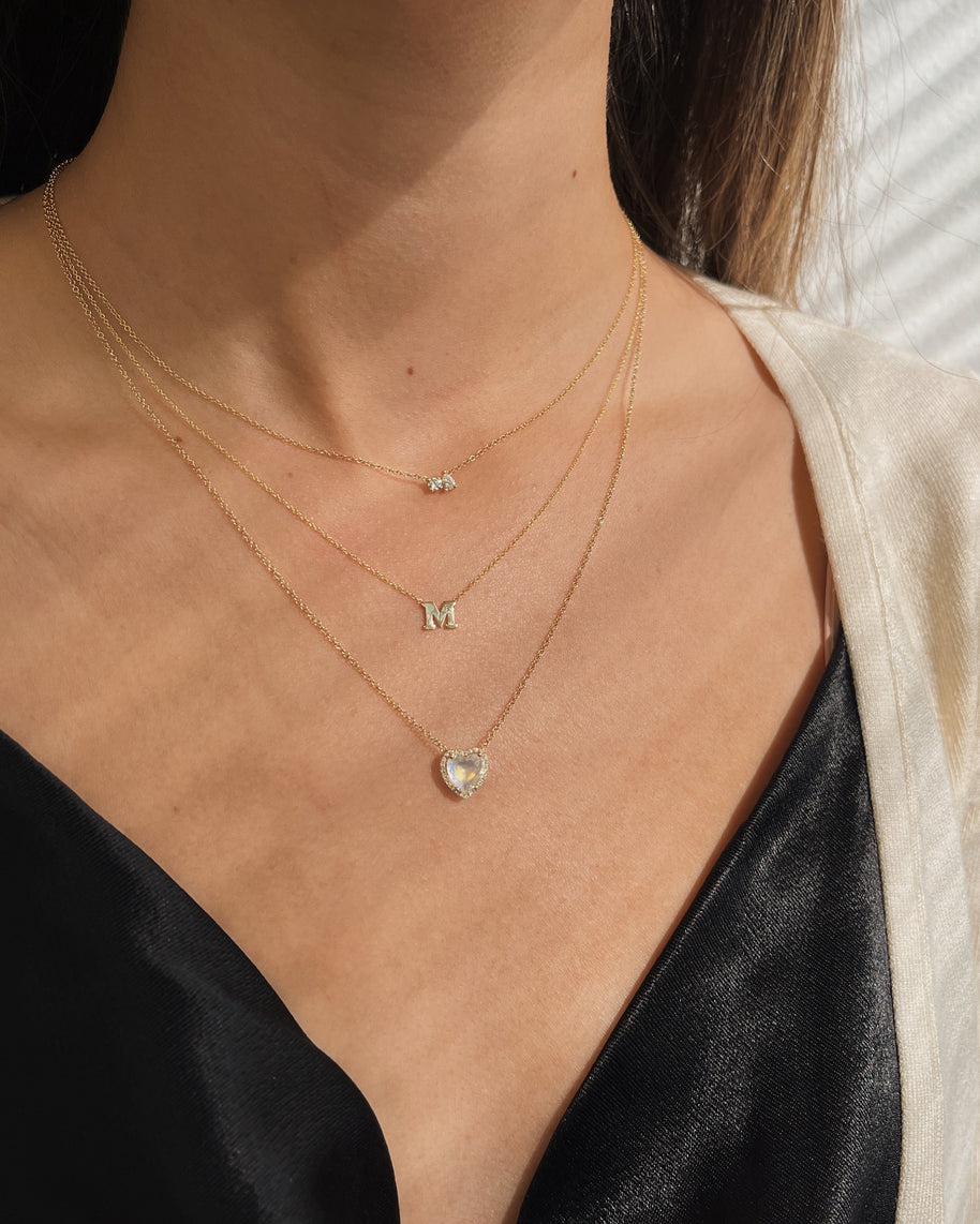 Zoe Lev Diamond Toi Et Moi Necklace