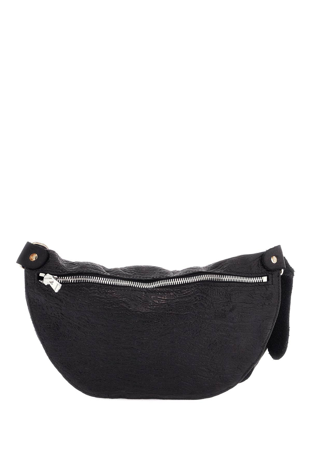 Guidi Medium Black Leather Shoulder Bag