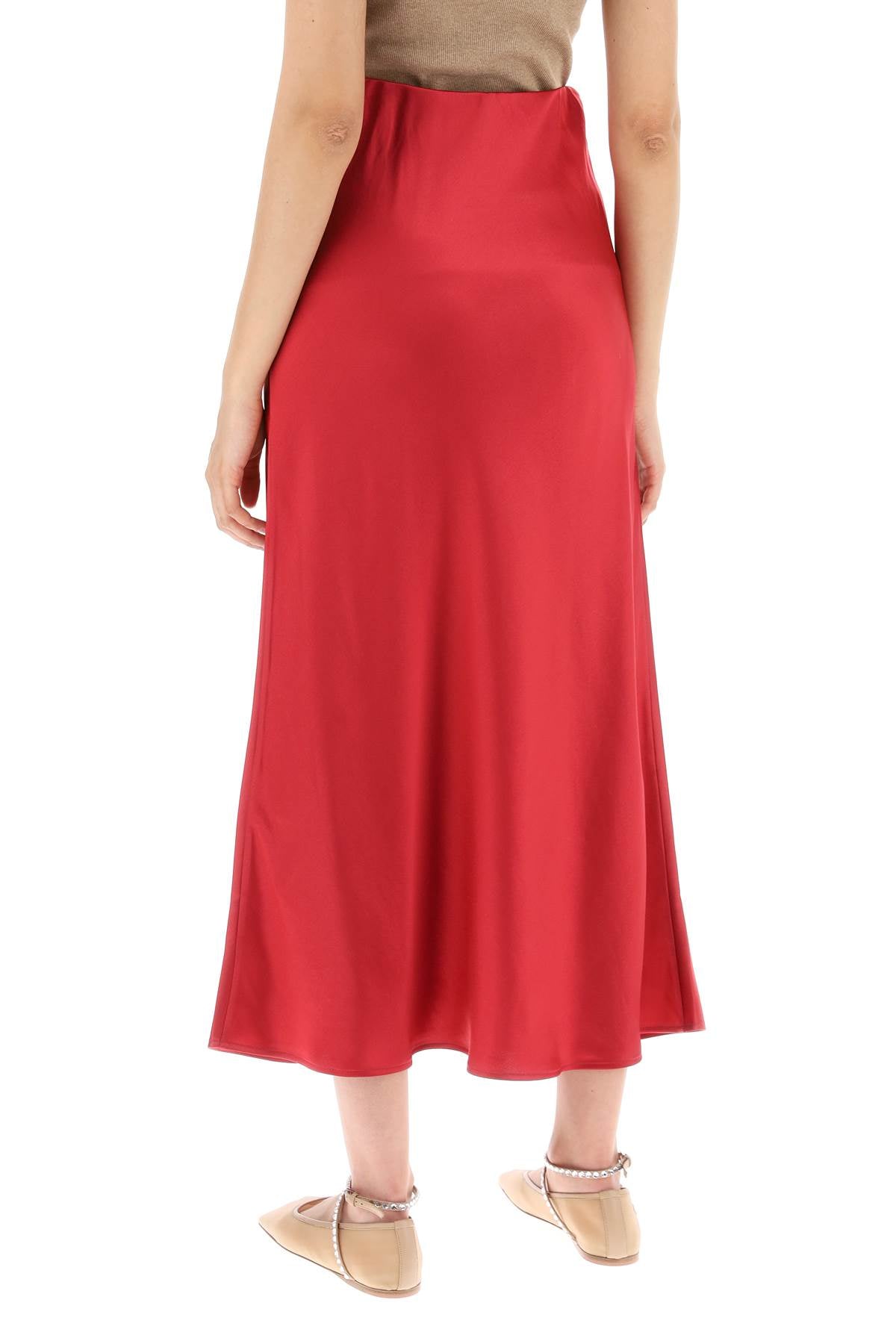 By Malene Birger Boshan Satin Midi Skirt