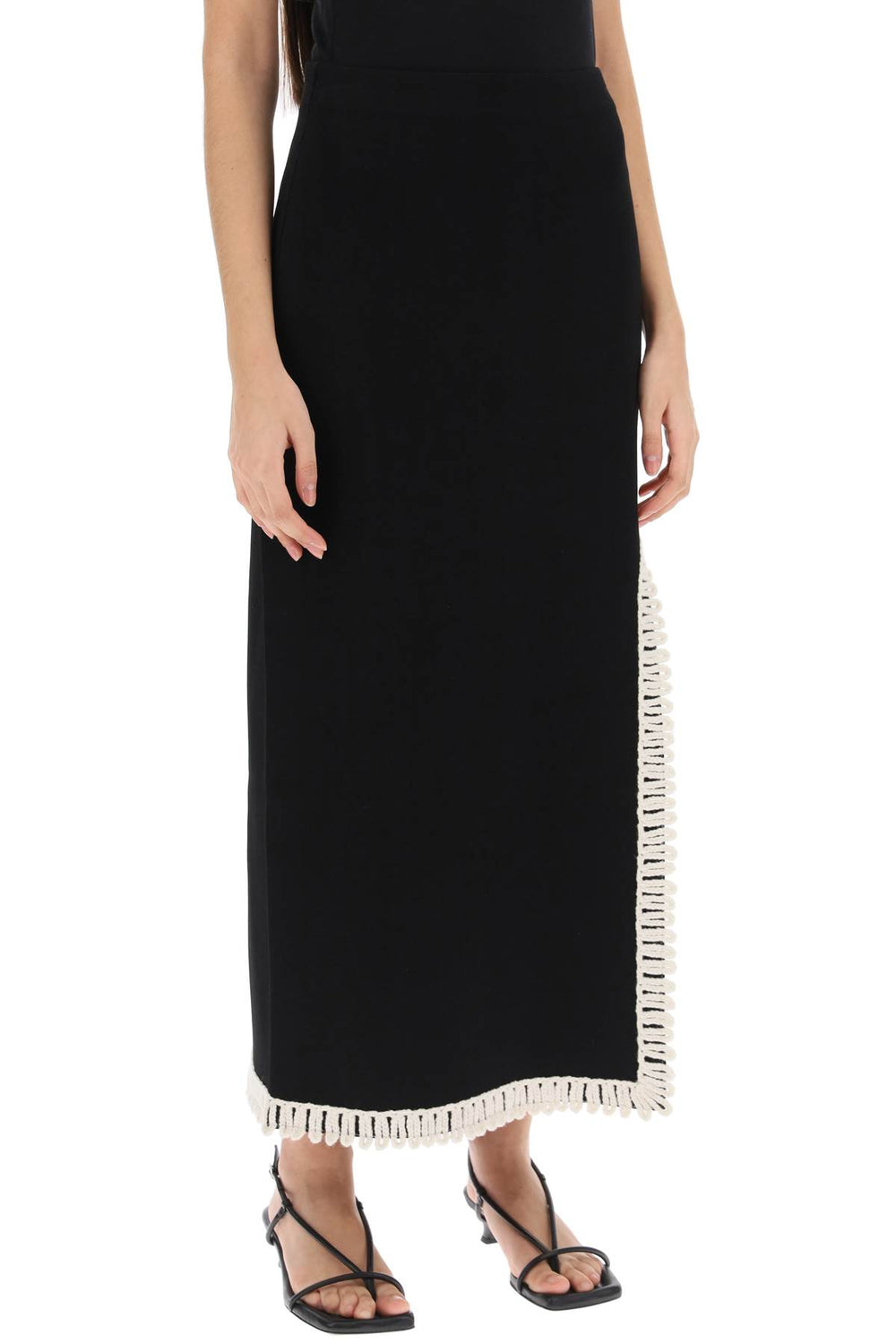 By Malene Birger Gabie Crochet Detail Maxi Skirt