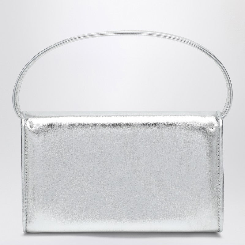 ROGER VIVIER Silver Leather Micro Pilgrim Bag