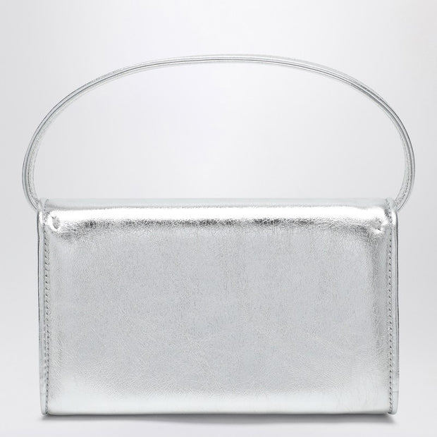 ROGER VIVIER Silver Leather Micro Pilgrim Bag