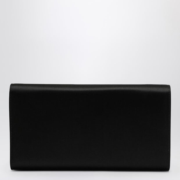 ROGER VIVIER Black Satin Clutch Bag With Buckle