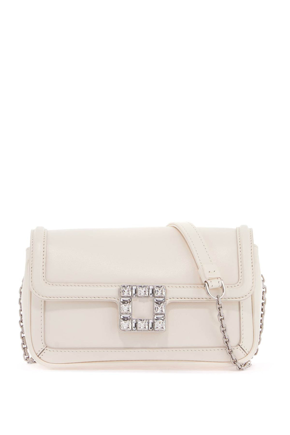 Roger Vivier Viv' Jeu De Fille Leather Clutch