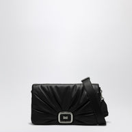 ROGER VIVIER Viv'' Choc Large Black Leather Bag