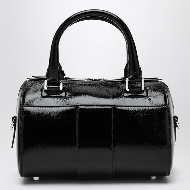 ROGER VIVIER Belle Vivier Mini Bowling Bag In Black Patent Leather