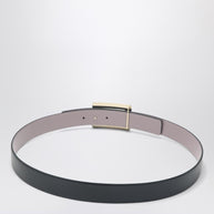 ROGER VIVIER Belle Vivier Black/pink Leather Belt