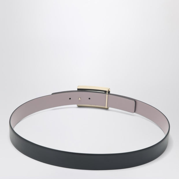 ROGER VIVIER Belle Vivier Black/pink Leather Belt