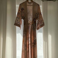 Ulivary Folding Fan Kimono Robe