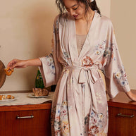 Ulivary Folding Fan Kimono Robe