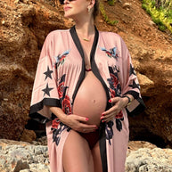 Ulivary Rose Butterfly Kimono Robe
