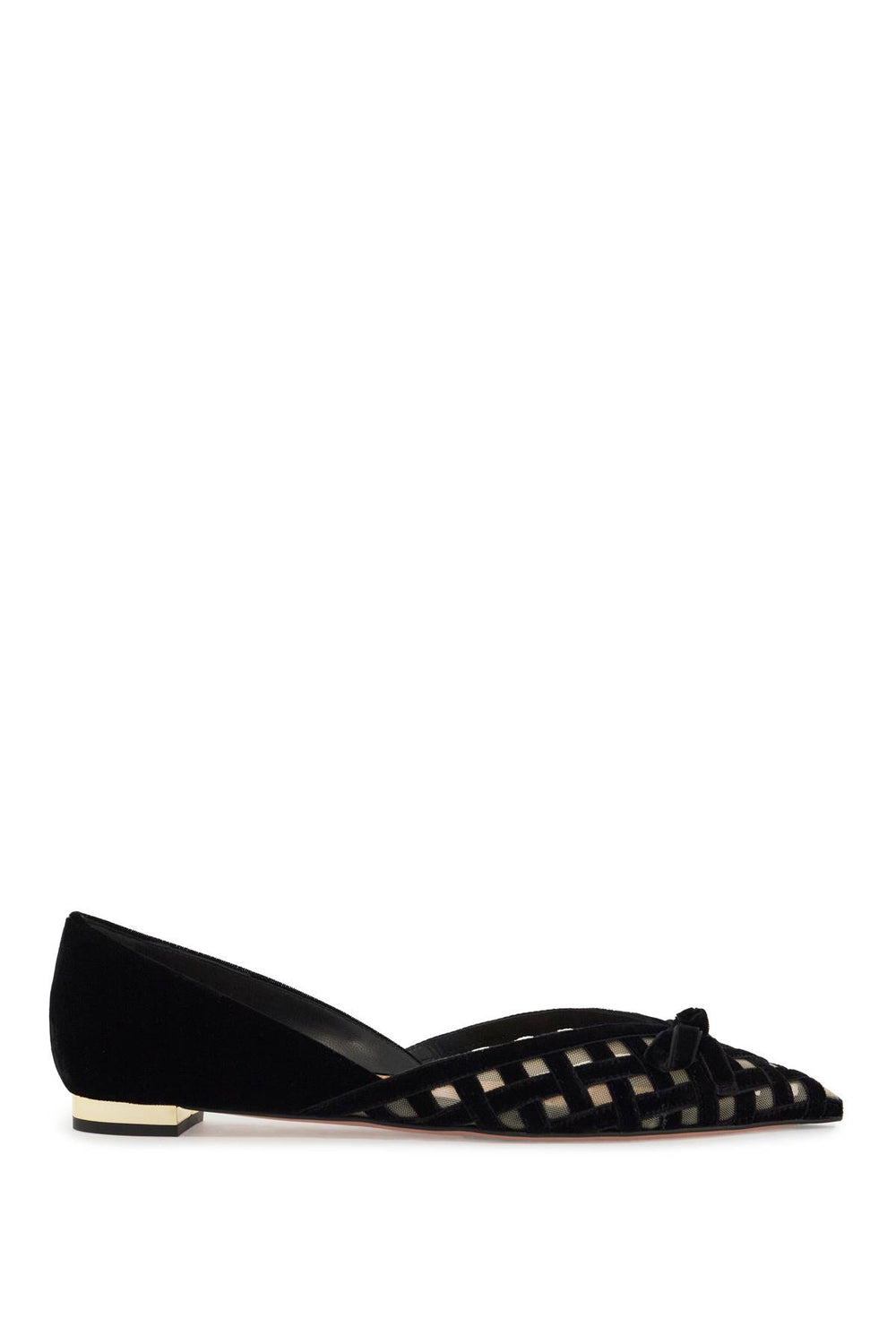 Aquazzura Romance Velvet Ballet Flats