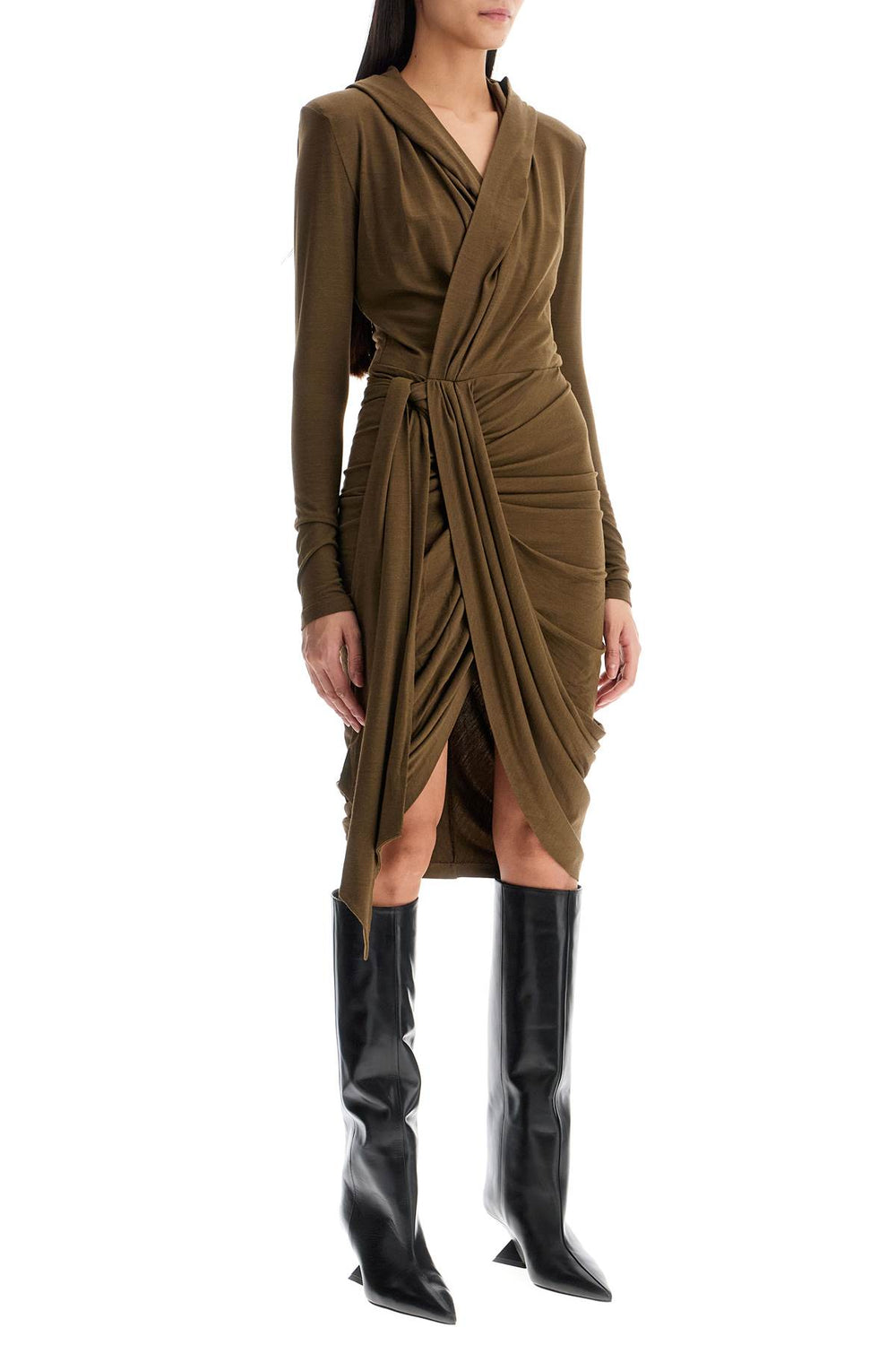 Isabel Marant Alixa Wool Blend Midi Dress