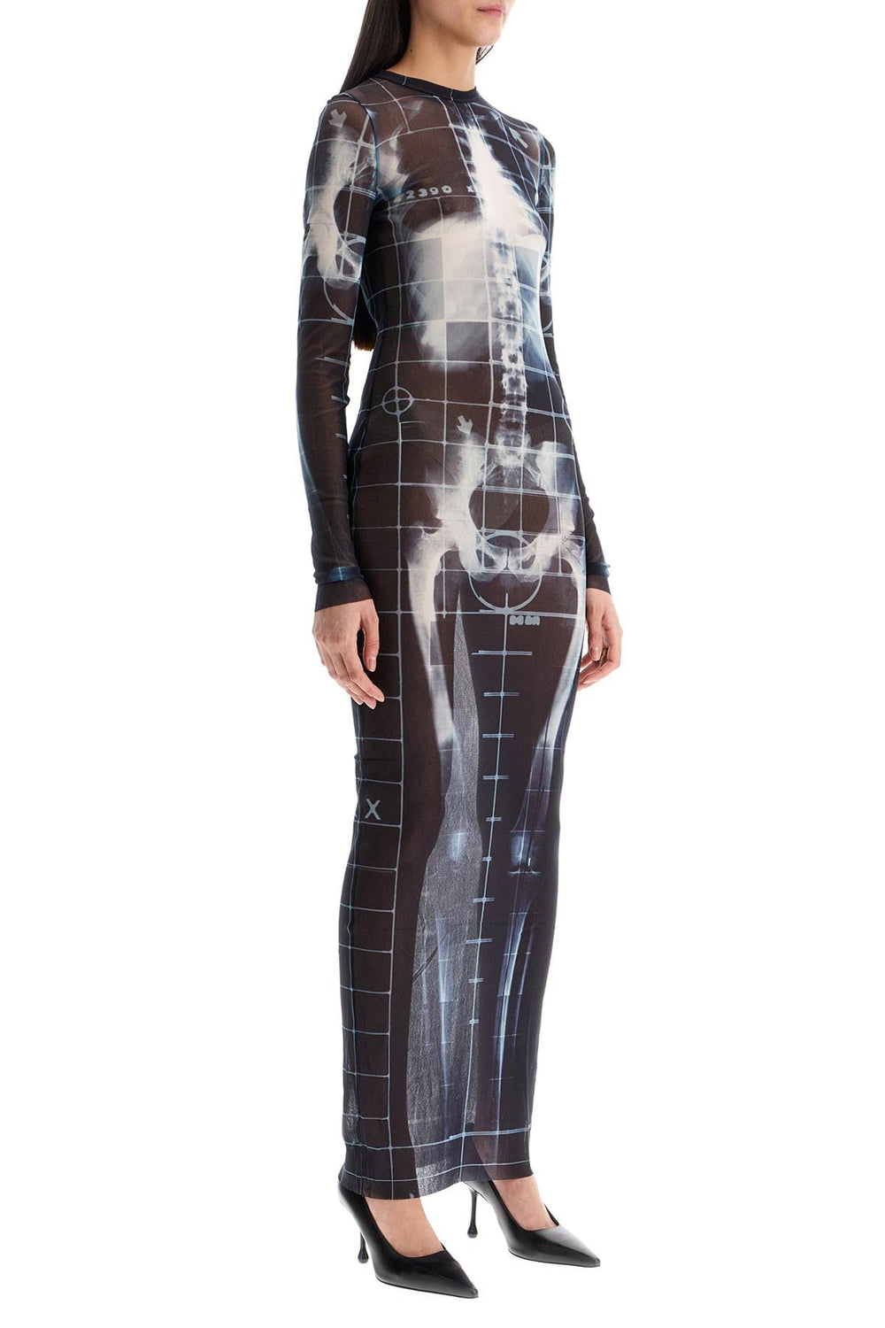 JEAN PAUL GAULTIER Squeletor Long Dress With X-ray Print