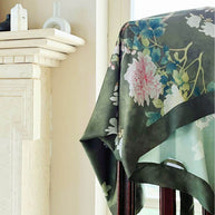 Ulivary Floral Olive Kimono Robe