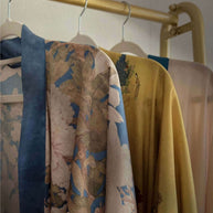 Floral Blue Kimono Robe