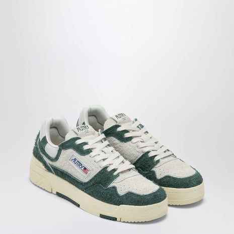 AUTRY White/bottle Green Suede And Mesh CLC Sneakers