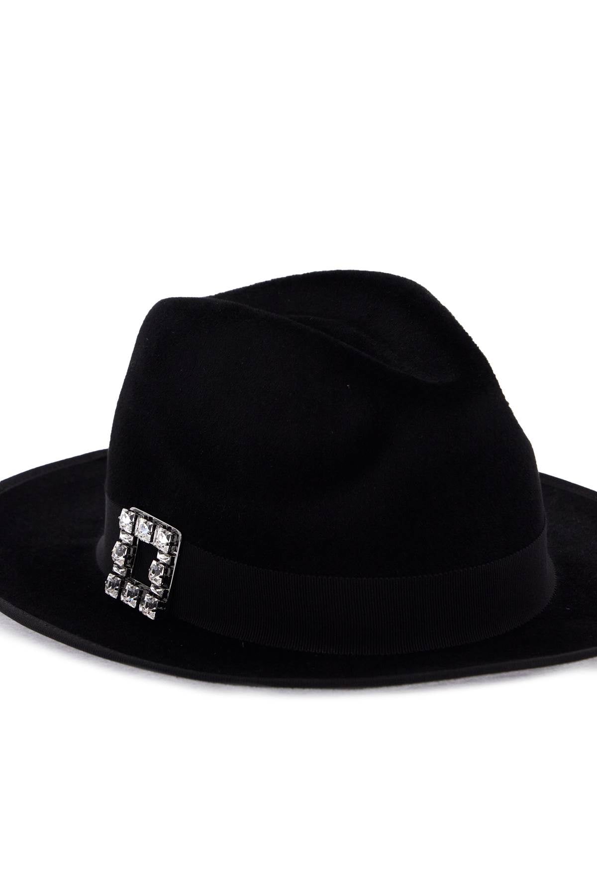 Roger Vivier Felted Wool Fedora Très Vivier