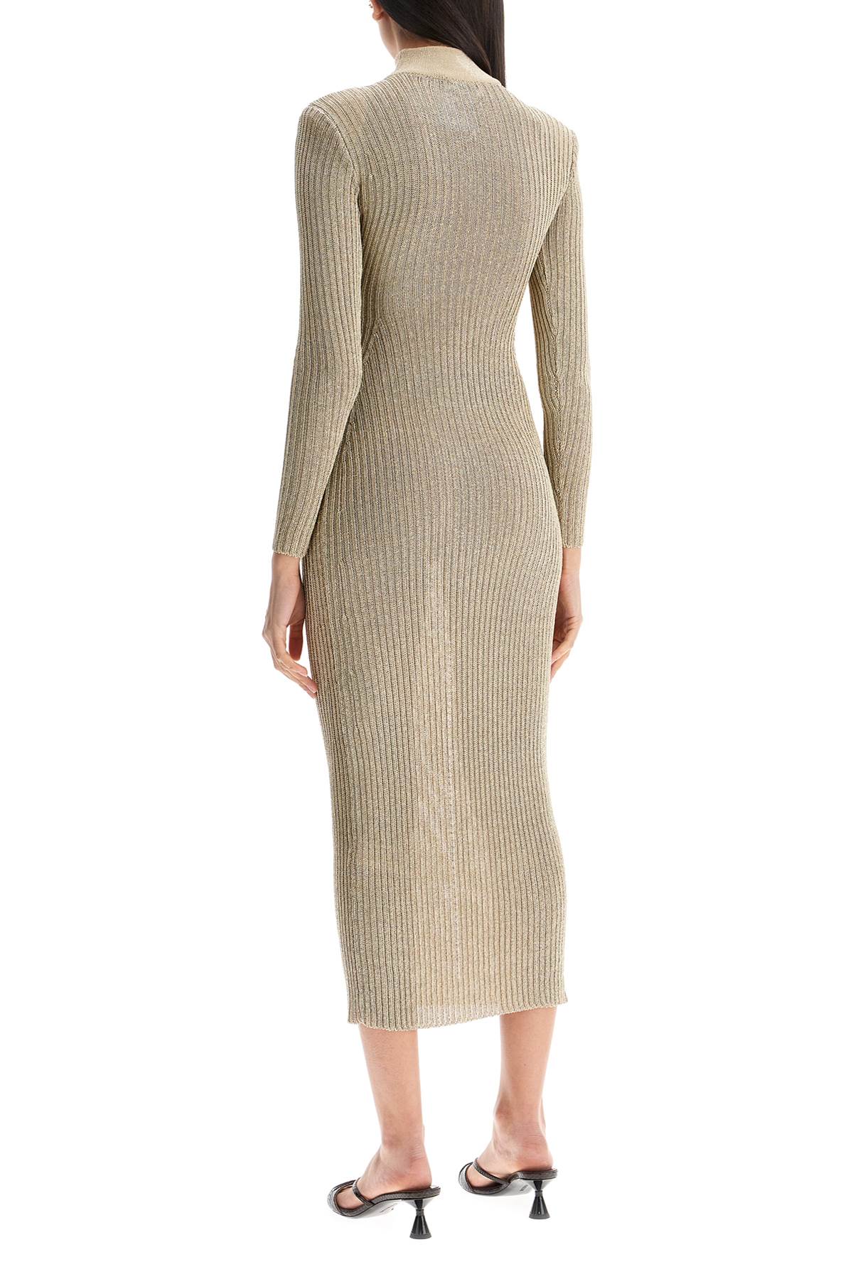 Self Portrait Maxi Lurex Knit Dress