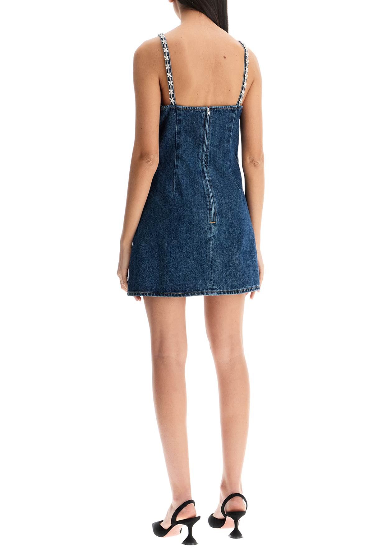 Self Portrait Diamond Denim Mini Dress