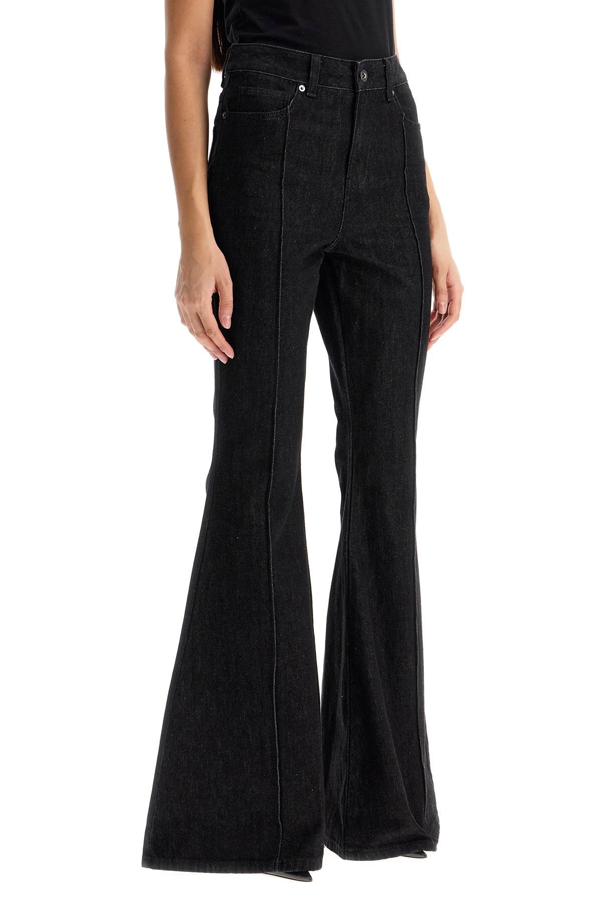 Self Portrait High-Waisted Flare Jeans