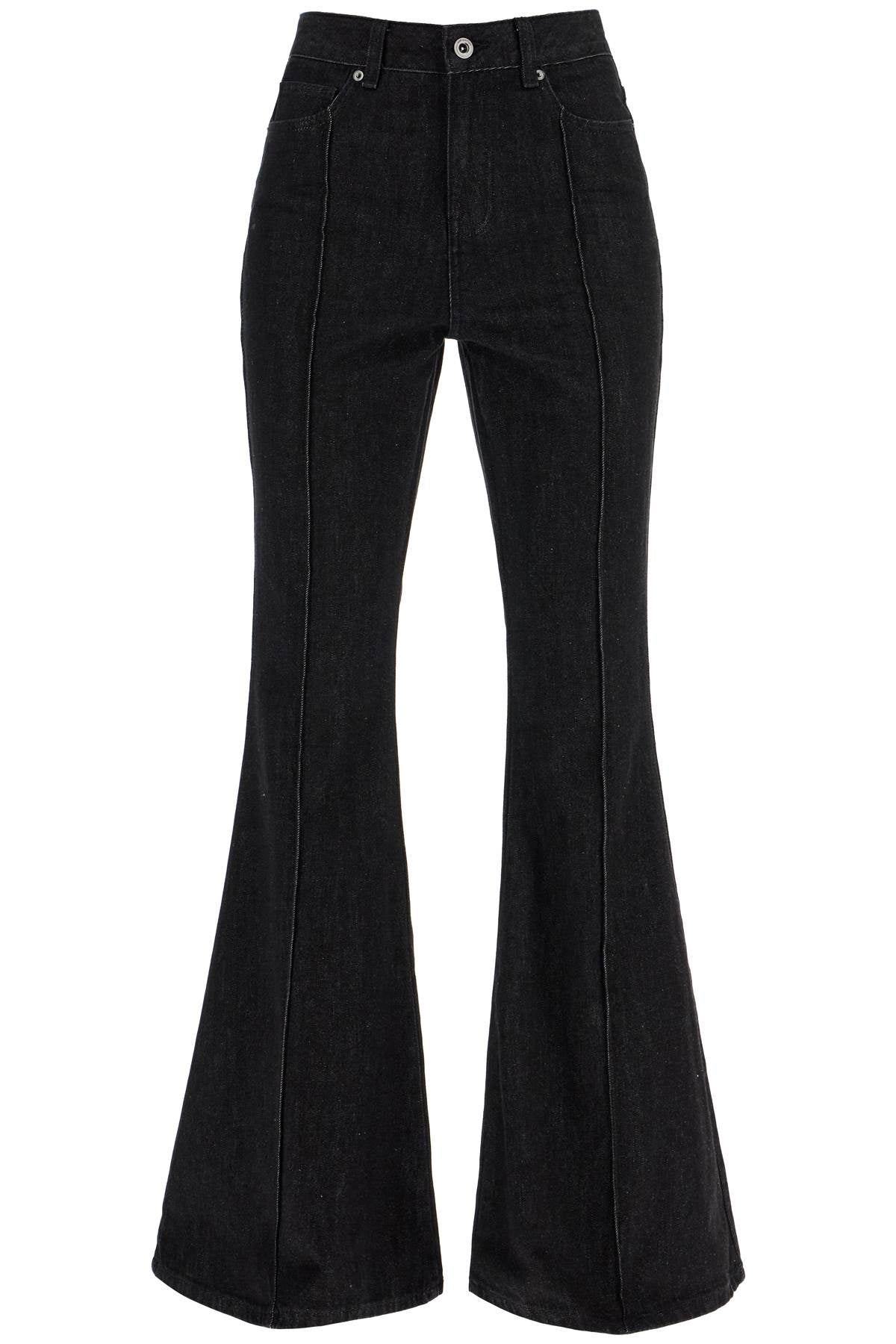 Self Portrait High-Waisted Flare Jeans