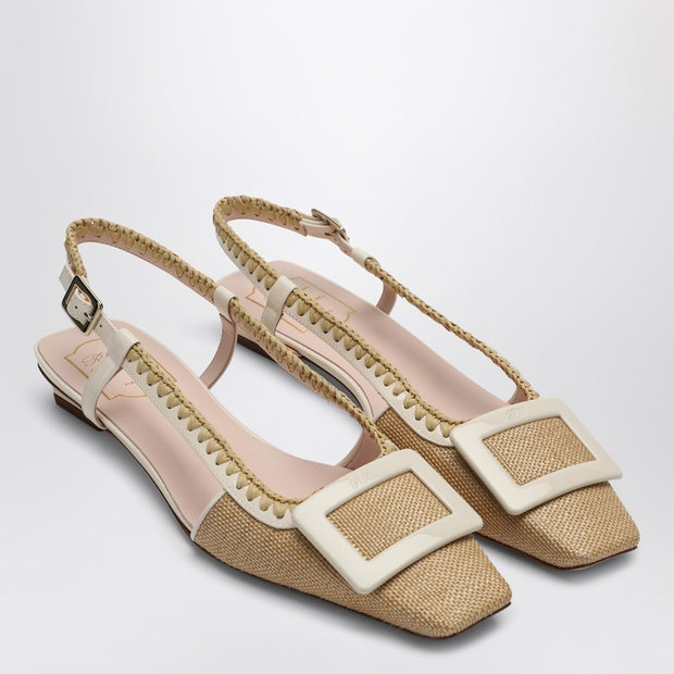 ROGER VIVIER Belle Vivier Cream Coloured Slingback