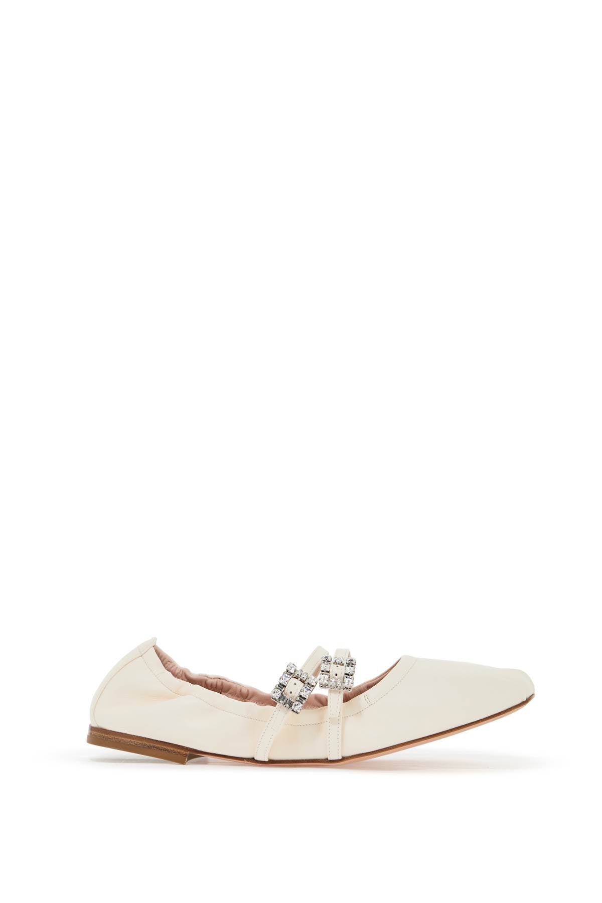 Roger Vivier Nappa Ballet Flats With Strass Buckle