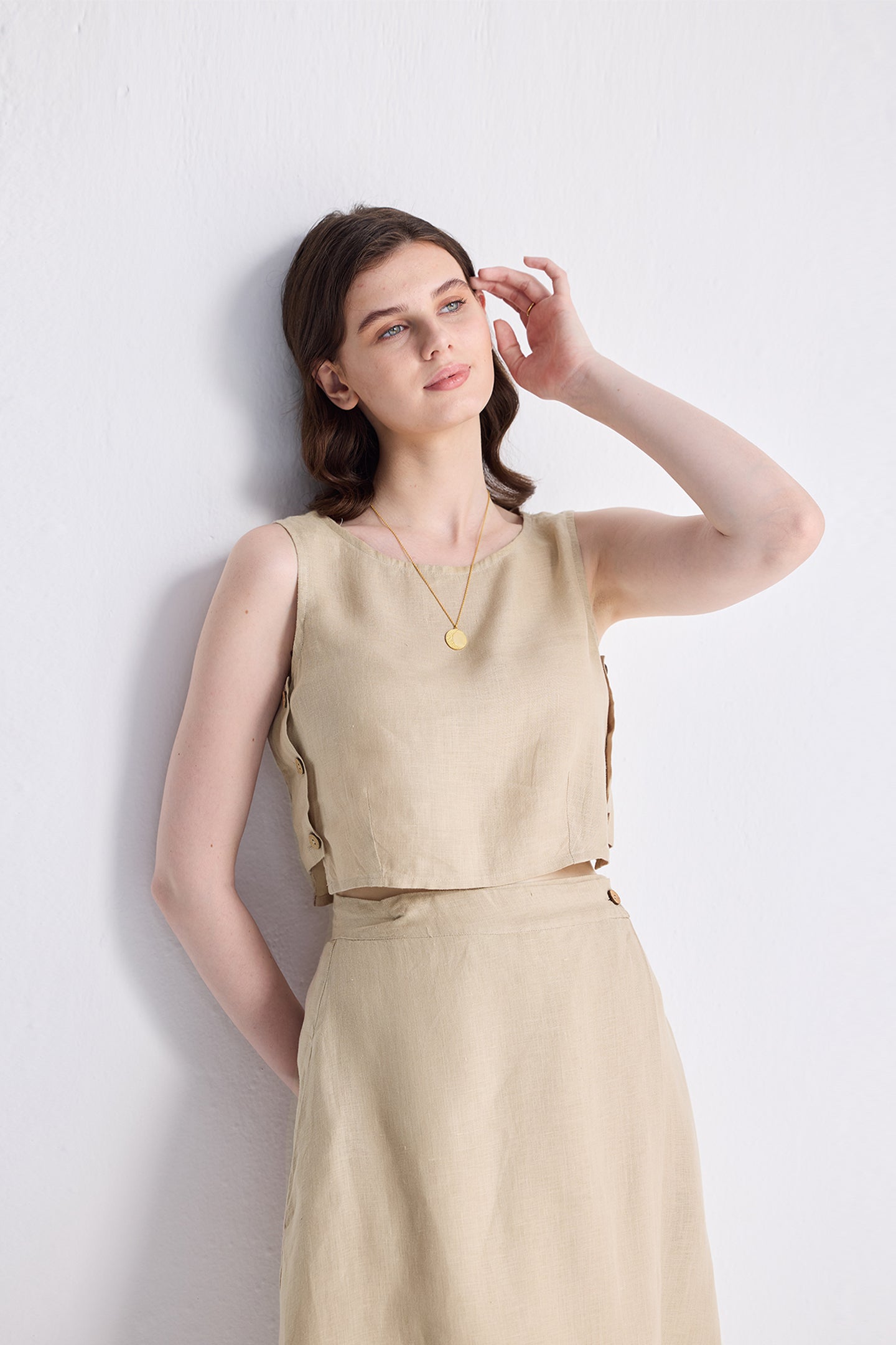 Reistor Breezy Summer Set In Neutral Beige