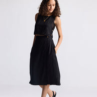 Reistor Boxy Crop Top in Black