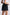 Reistor Drawstring Short Skirt in Dark Blue Florals
