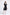Reistor Gathered Knee-length Dress in Dark Blue Florals