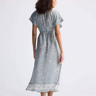 Reistor Gathered Maxi Dress in Sage Green
