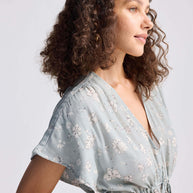 Reistor Gathered Maxi Dress in Sage Green