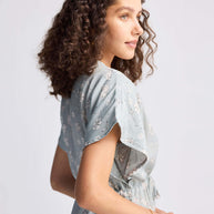 Reistor Gathered Maxi Dress in Sage Green