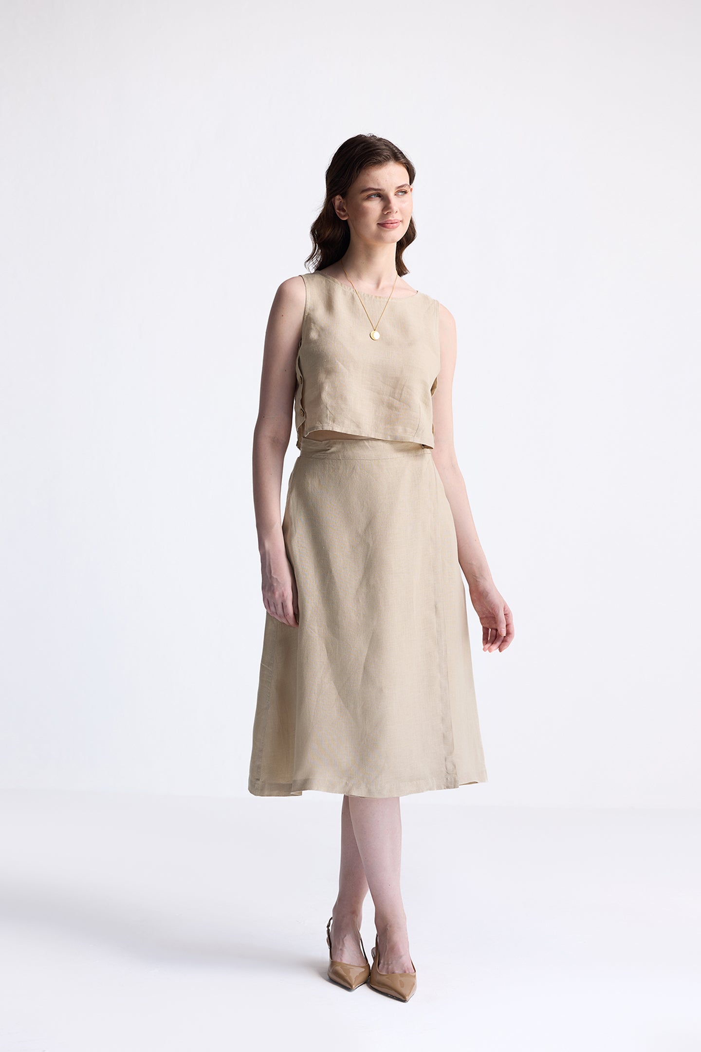 Reistor Breezy Summer Set In Neutral Beige