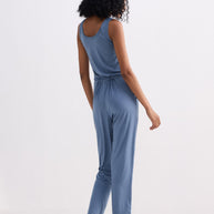 Reistor Relaxed Drawstring Jumpsuit in Blue