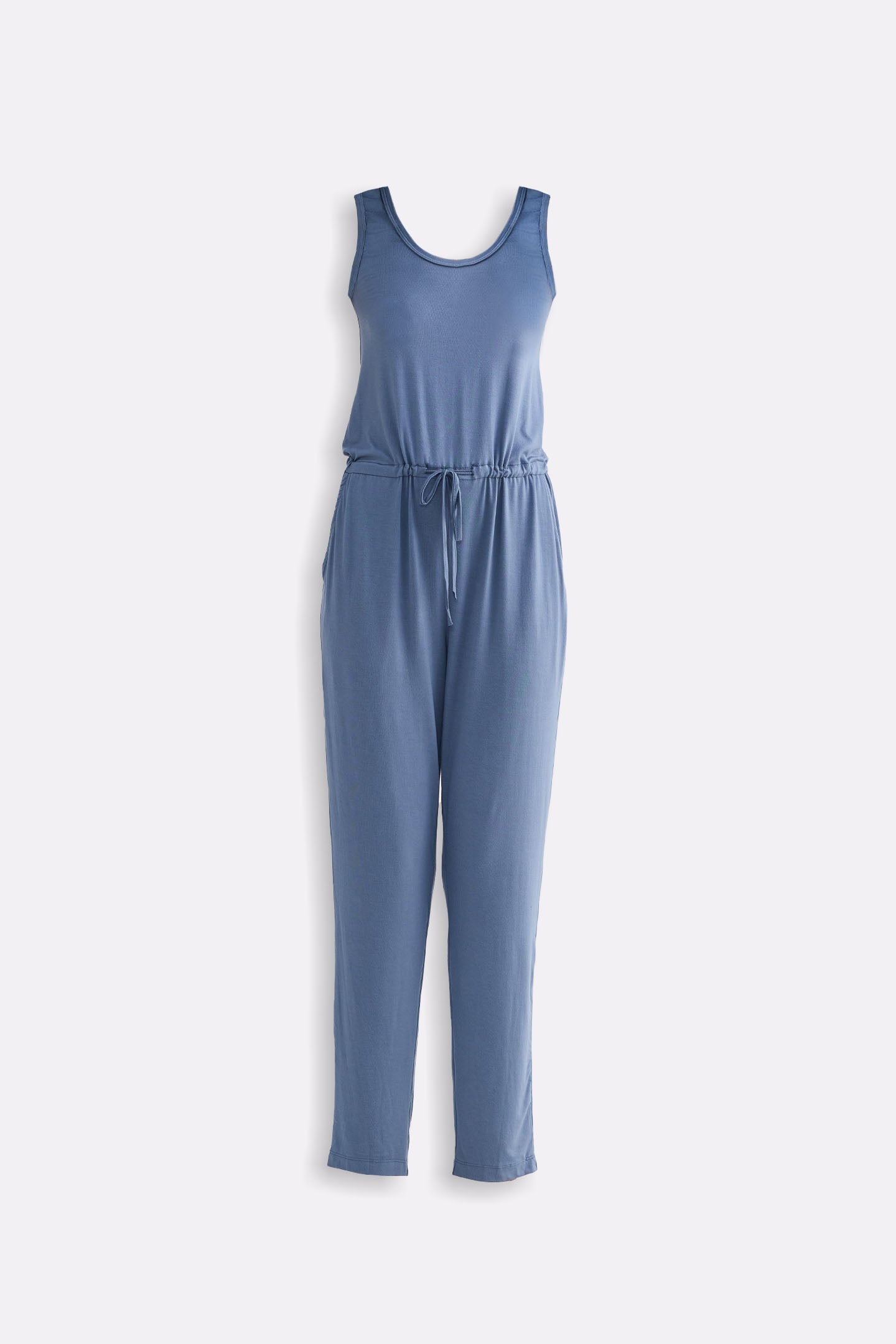Reistor Relaxed Drawstring Jumpsuit in Blue