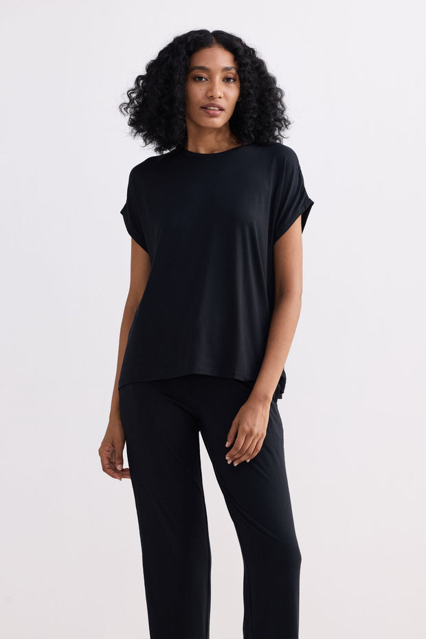 Relaxed Tee In Black