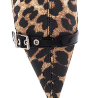 Ganni Leopard Print Boots