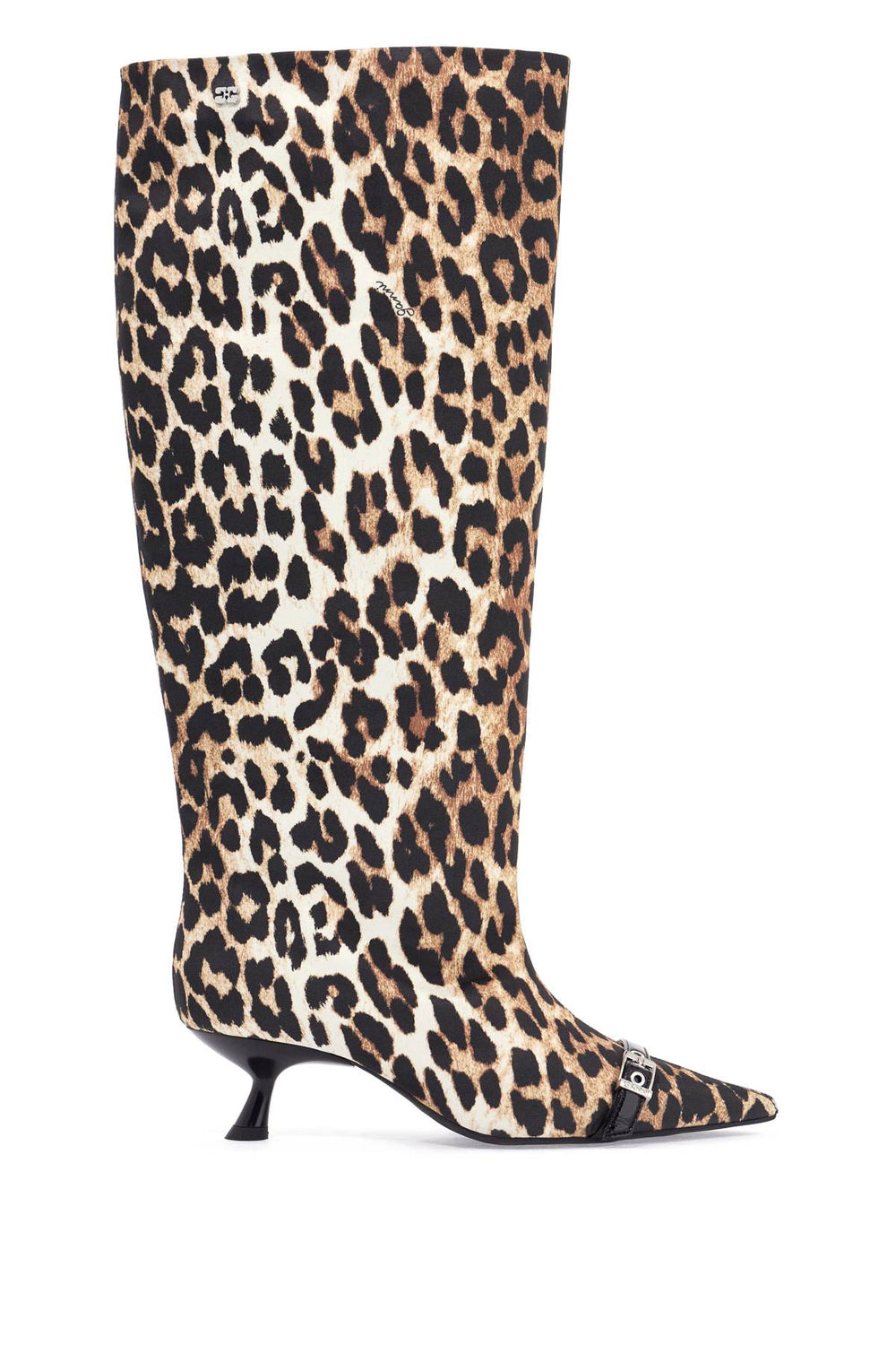 Ganni Leopard Print Boots