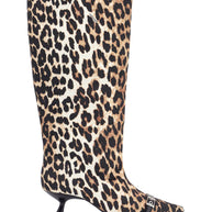 Ganni Leopard Print Boots