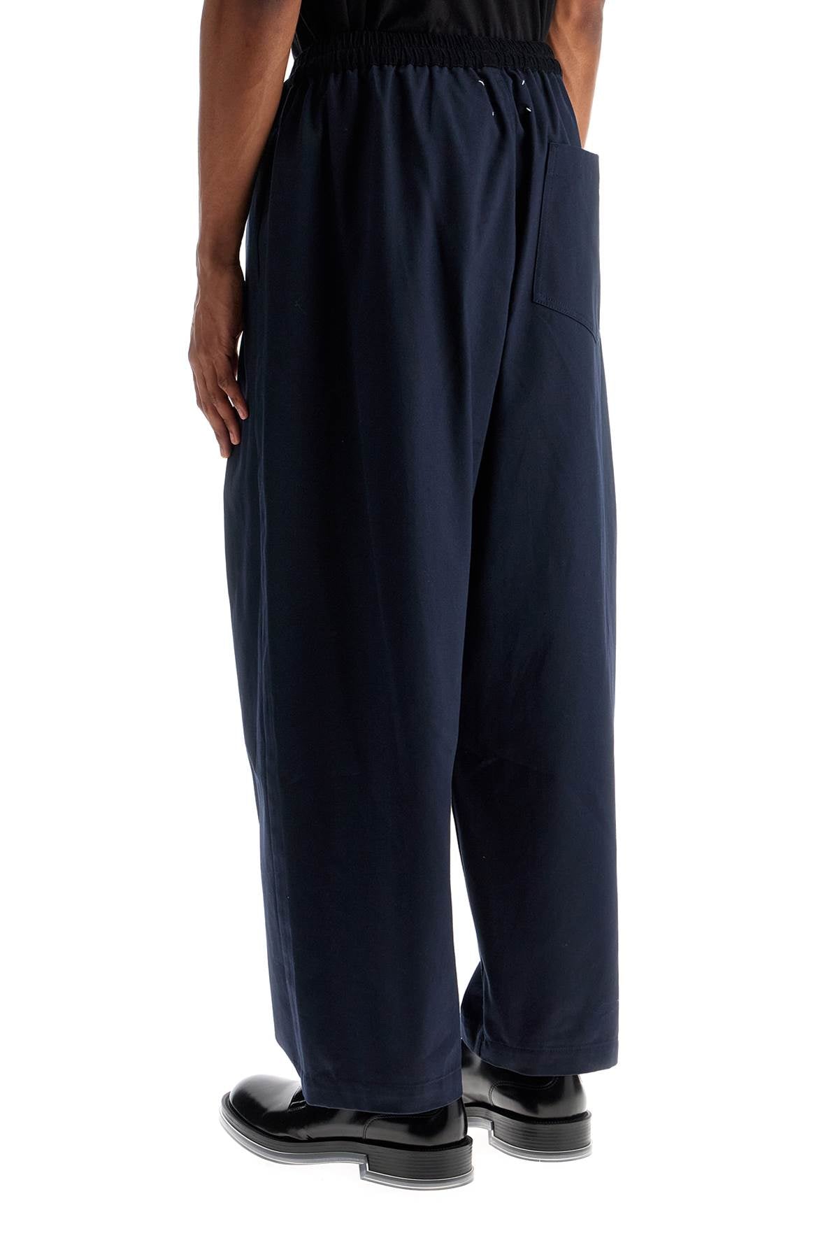 Maison Margiela Wide Cut Cotton Garbardine Pants