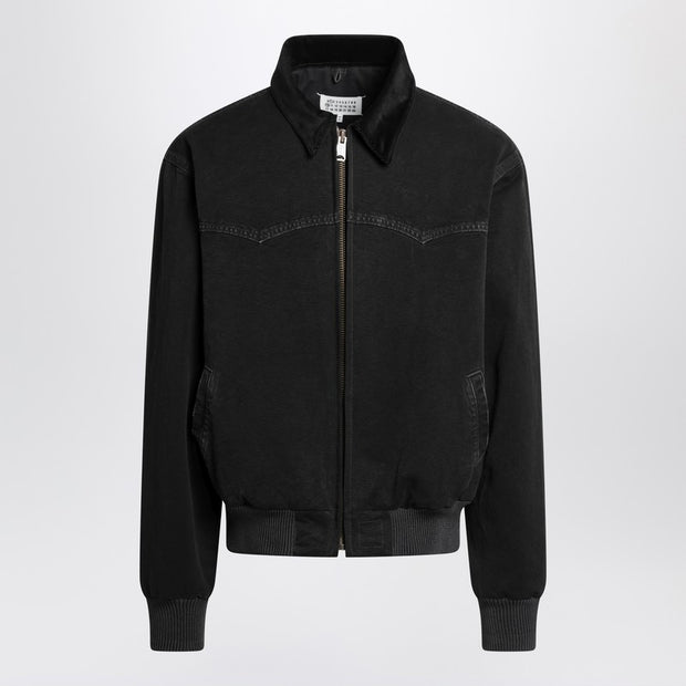 Maison Margiela Black Jacket With Yoke Detail