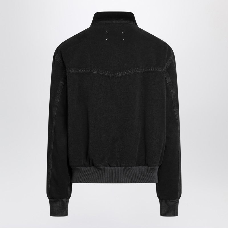 Maison Margiela Black Jacket With Yoke Detail