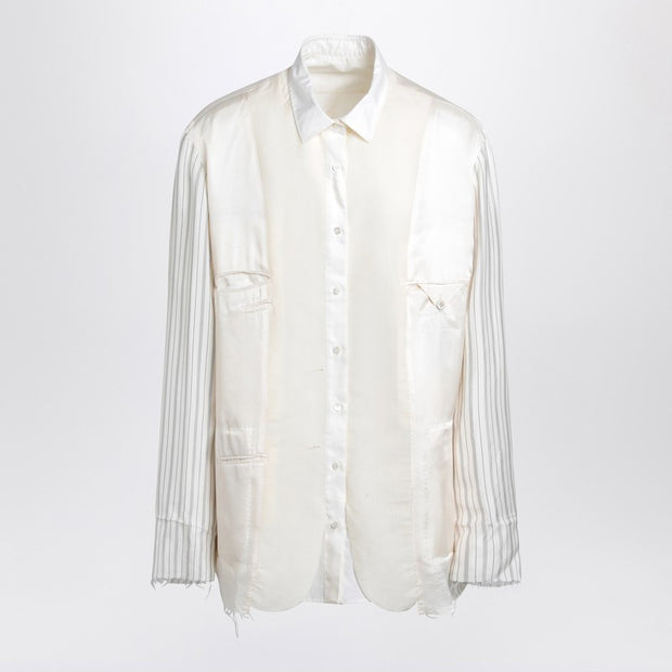 Maison Margiela Reversible Shirt Anonymity Of The Lining In Écru
