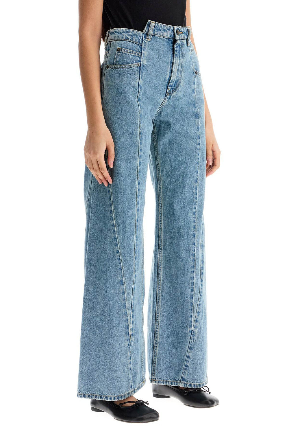 Maison Margiela Loose Cut-Out Jeans