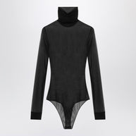 Maison Margiela Black Semi-transparent Turtleneck Body