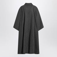 MM6 Maison Margiela Long Gray Cape Coat